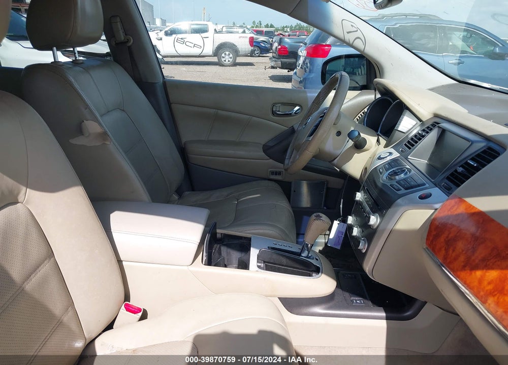 2012 NISSAN MURANO SL VIN: JN8AZ1MU4CW104834
