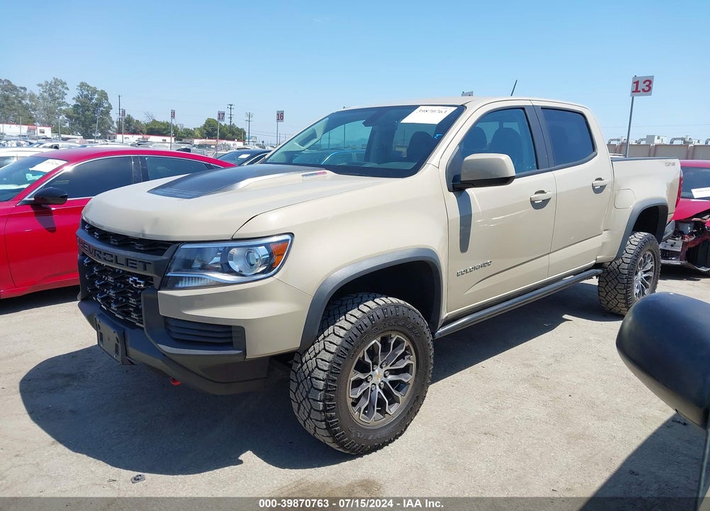 2022 CHEVROLET COLORADO 4WD SHORT BOX ZR2 VIN: 1GCPTEE11N1156473
