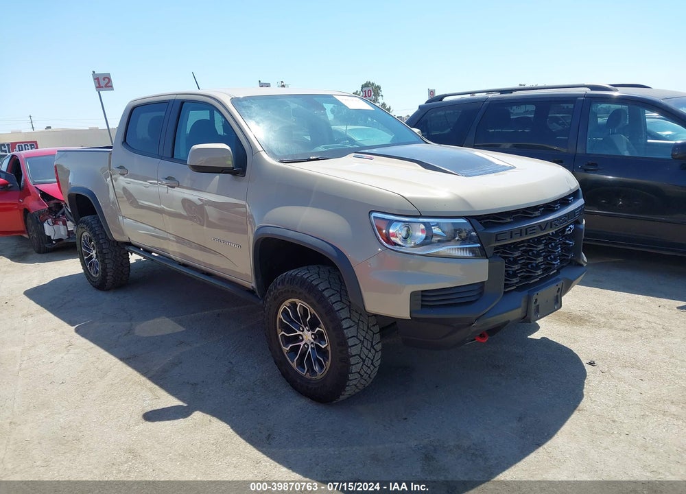 2022 CHEVROLET COLORADO 4WD SHORT BOX ZR2 VIN: 1GCPTEE11N1156473