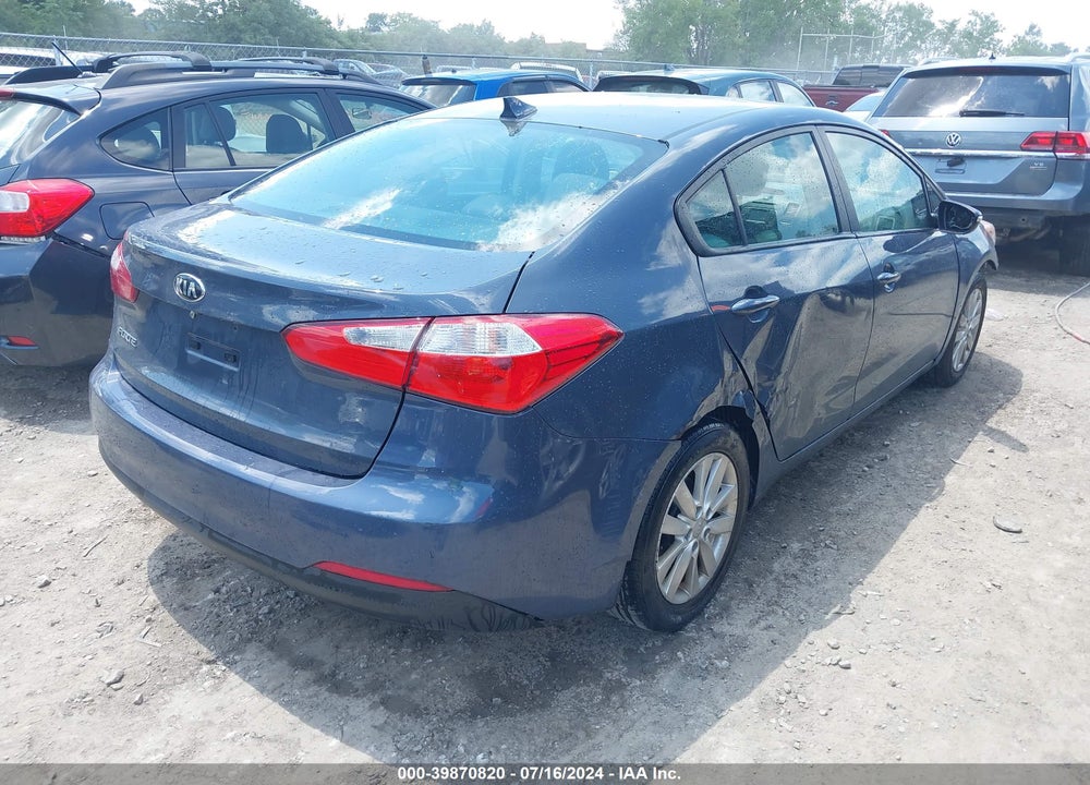2016 KIA FORTE LX VIN: KNAFX4A66G5548644