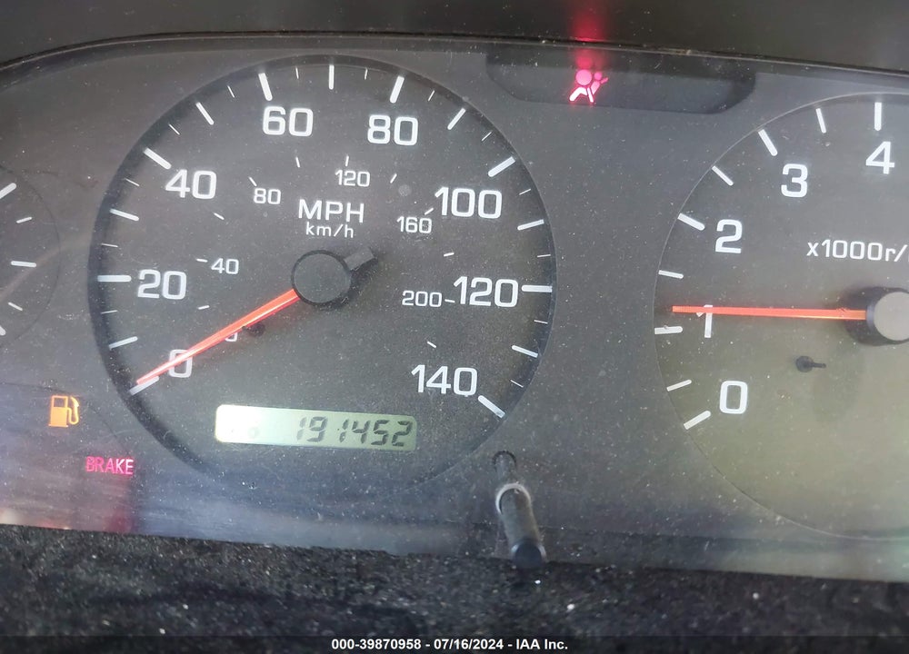 2001 NISSAN ALTIMA GXE VIN: 1N4DL01D91C242429