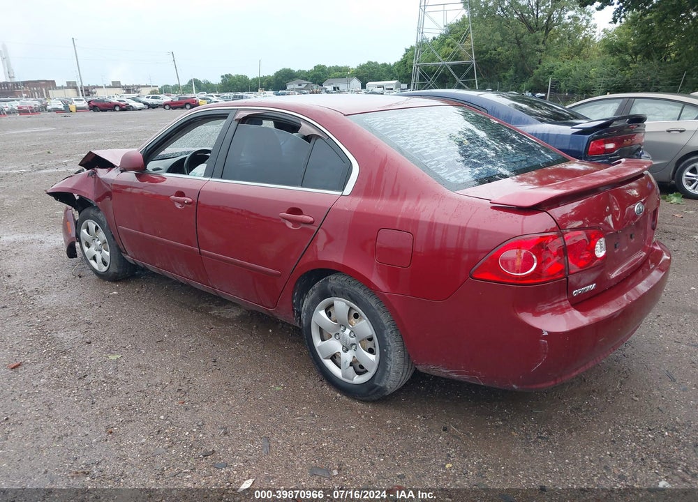 2008 KIA OPTIMA LX VIN: KNAGE123X85227172