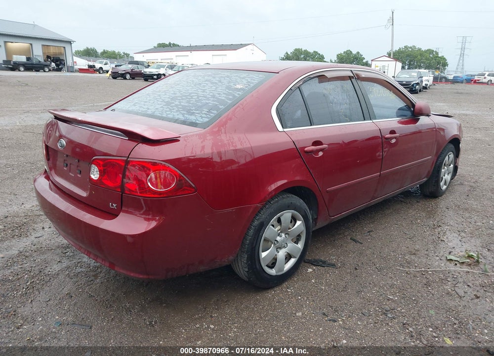 2008 KIA OPTIMA LX VIN: KNAGE123X85227172