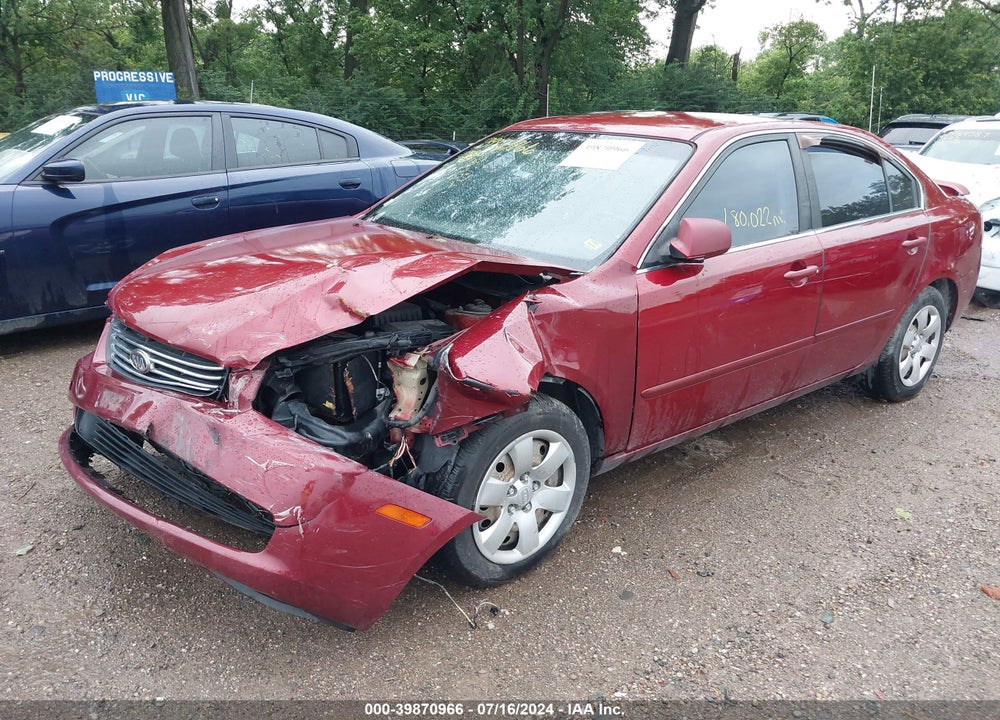 2008 KIA OPTIMA LX VIN: KNAGE123X85227172