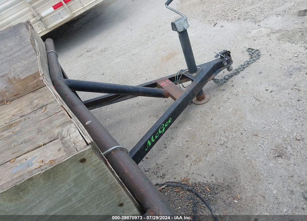 2014 TRAILER MCGEE SINGLE AXLE VIN: 1M9BP1217DC700119
