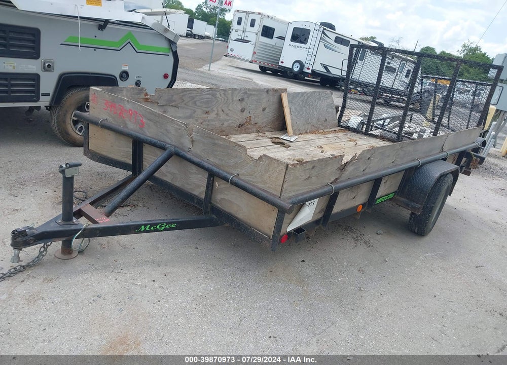 2014 TRAILER MCGEE SINGLE AXLE VIN: 1M9BP1217DC700119