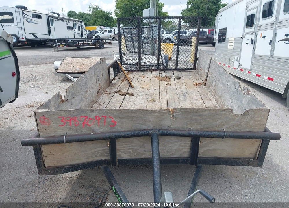 2014 TRAILER MCGEE SINGLE AXLE VIN: 1M9BP1217DC700119