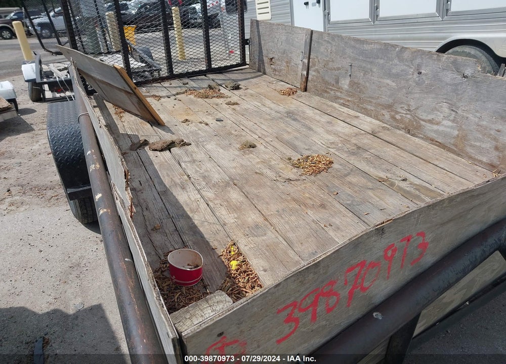 2014 TRAILER MCGEE SINGLE AXLE VIN: 1M9BP1217DC700119