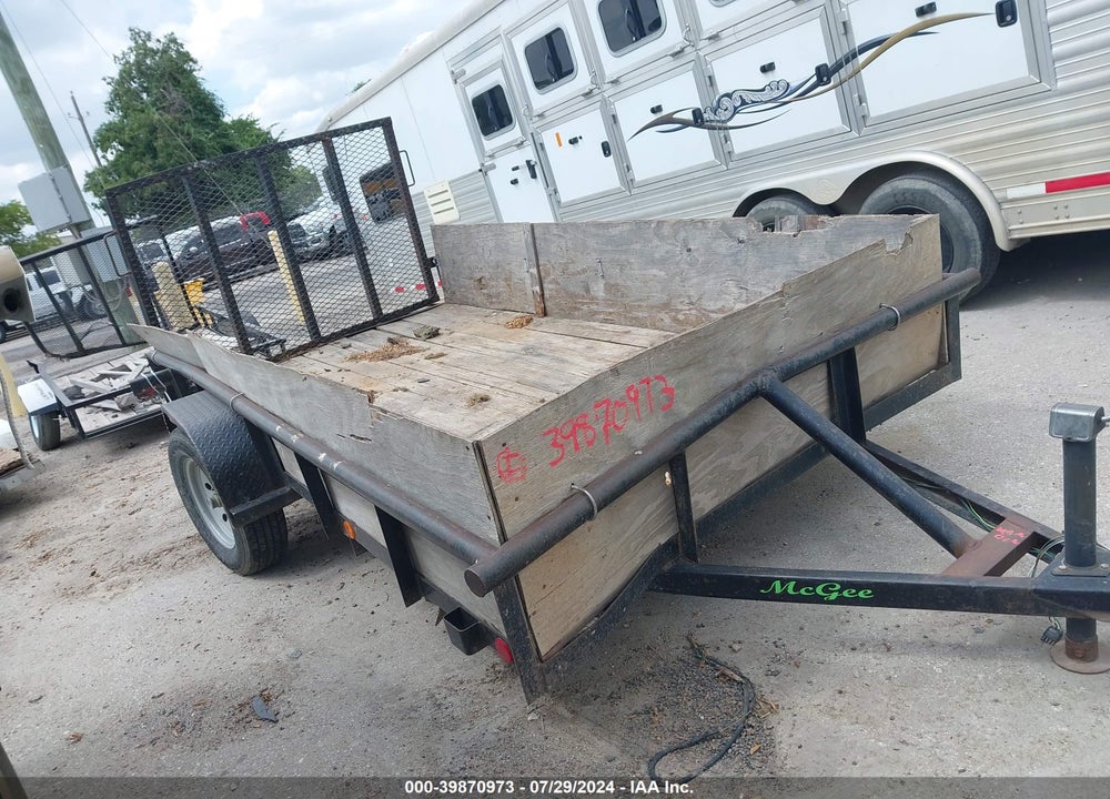 2014 TRAILER MCGEE SINGLE AXLE VIN: 1M9BP1217DC700119