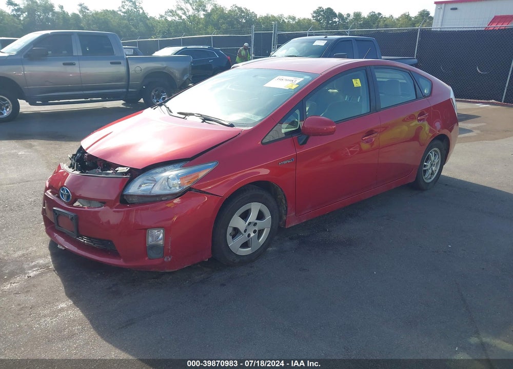 2011 TOYOTA PRIUS TWO VIN: JTDKN3DU7B1399222