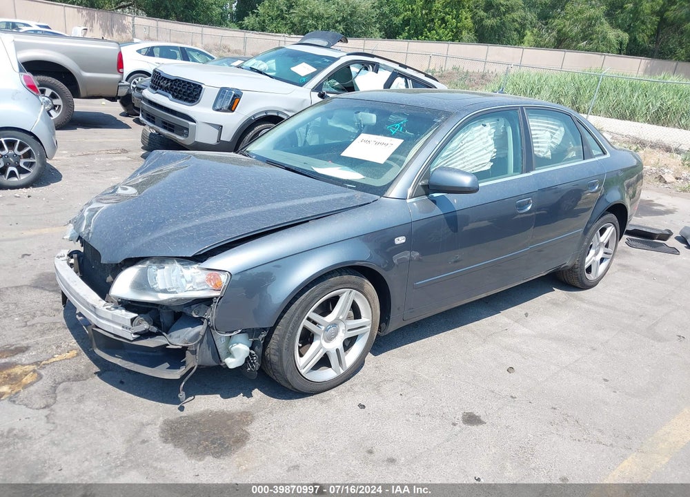 2007 AUDI A4 2.0T VIN: WAUDF78E37A057402