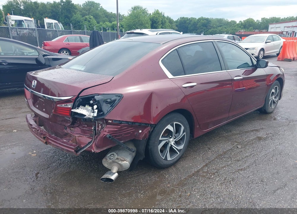 2016 HONDA ACCORD LX VIN: 1HGCR2F34GA022704