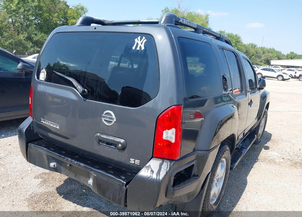 2005 NISSAN XTERRA SE VIN: 5N1AN08U15C644668