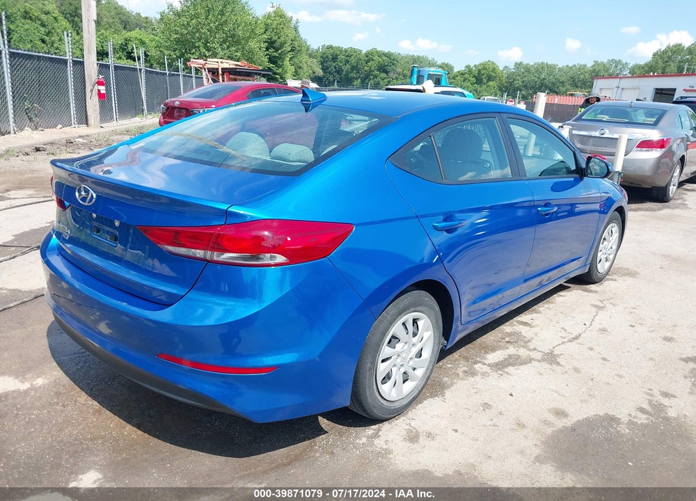 2017 HYUNDAI ELANTRA SE VIN: 5NPD74LF8HH197454