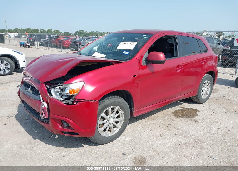 2012 MITSUBISHI OUTLANDER SPORT ES VIN: JA4AP3AU4CZ001004