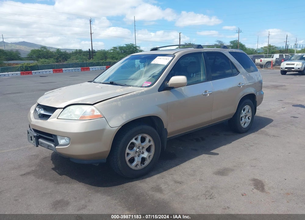 2001 ACURA MDX VIN: 2HNYD18811H539208