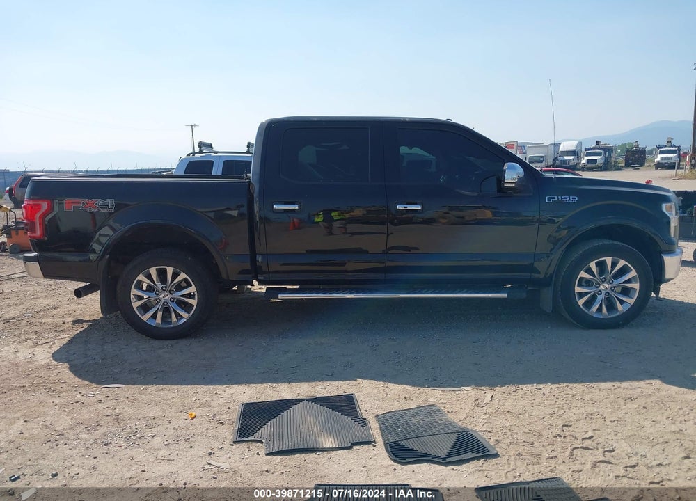 2017 FORD F-150 LARIAT VIN: 1FTEW1EF1HFC22157