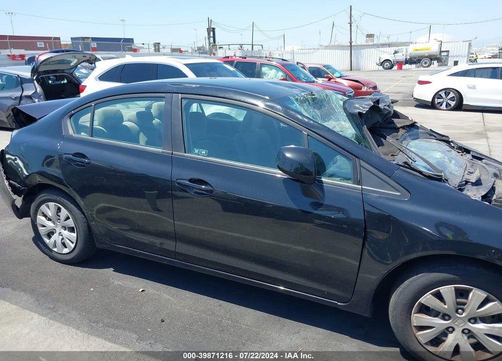 2012 HONDA CIVIC LX VIN: 19XFB2F51CE377161