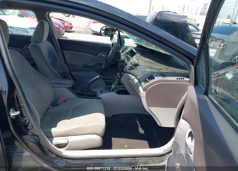 2012 HONDA CIVIC LX VIN: 19XFB2F51CE377161