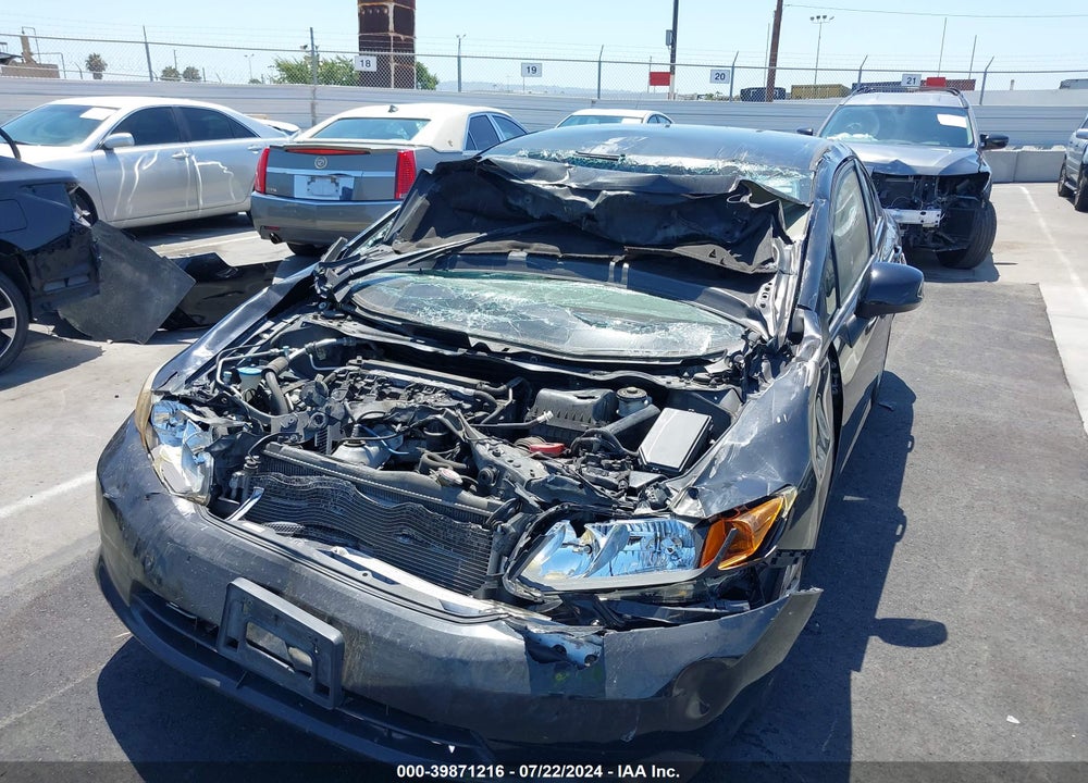 2012 HONDA CIVIC LX VIN: 19XFB2F51CE377161