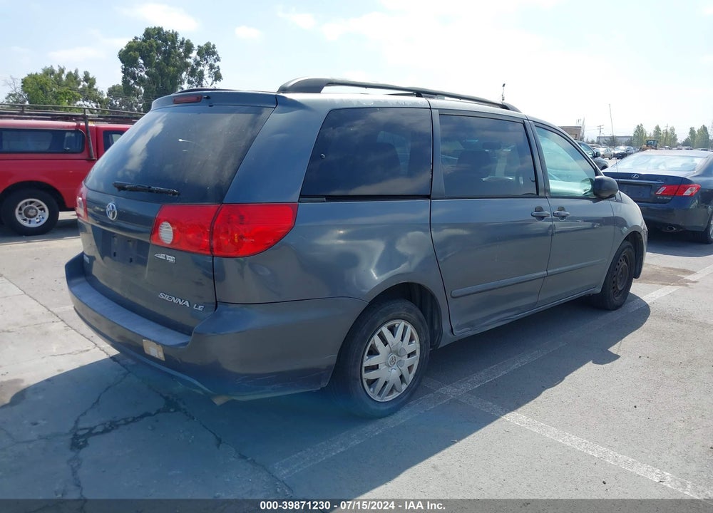 2007 TOYOTA SIENNA LE VIN: 5TDZK23C07S057888