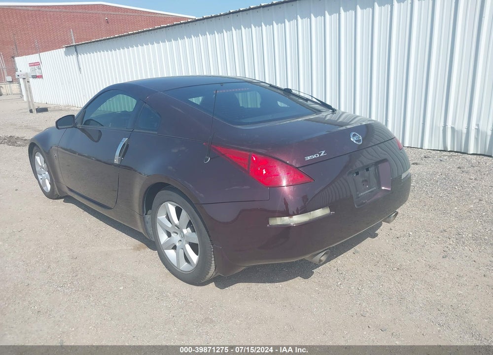2003 NISSAN 350Z VIN: JN1AZ34D83T113399