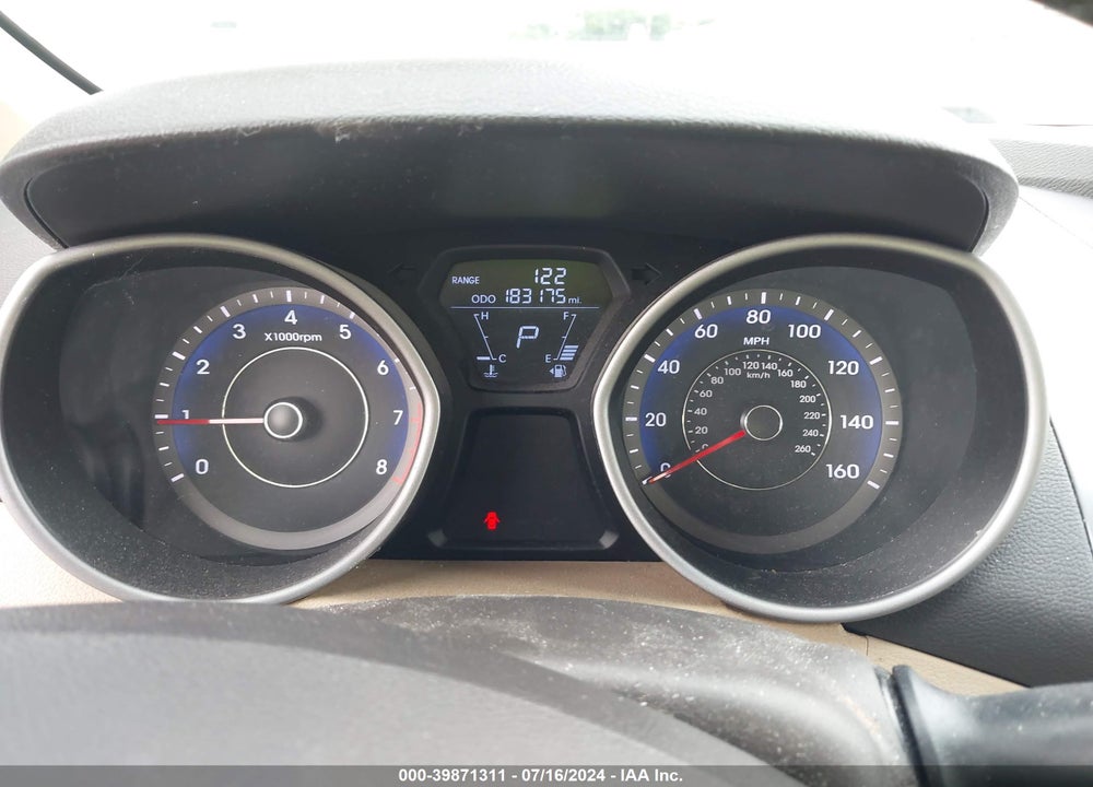 2011 HYUNDAI ELANTRA LIMITED (ULSAN PLANT) VIN: KMHDH4AE0BU154100