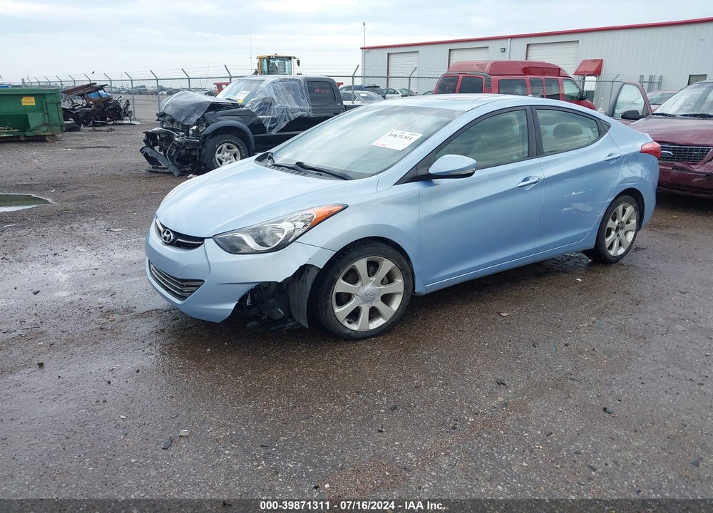 2011 HYUNDAI ELANTRA LIMITED (ULSAN PLANT) VIN: KMHDH4AE0BU154100