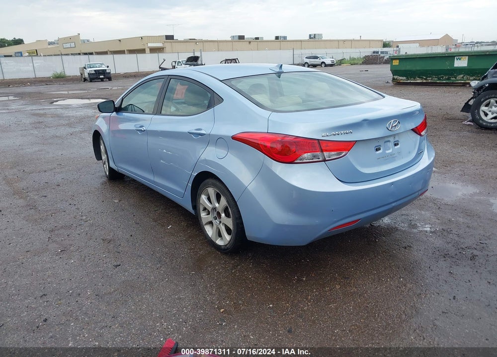 2011 HYUNDAI ELANTRA LIMITED (ULSAN PLANT) VIN: KMHDH4AE0BU154100