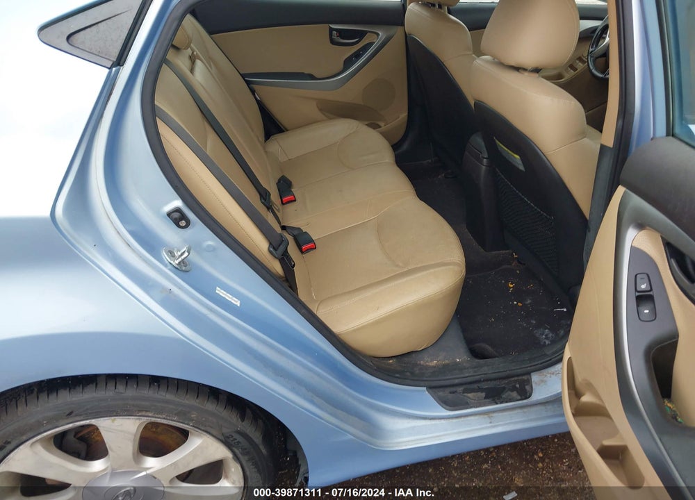2011 HYUNDAI ELANTRA LIMITED (ULSAN PLANT) VIN: KMHDH4AE0BU154100