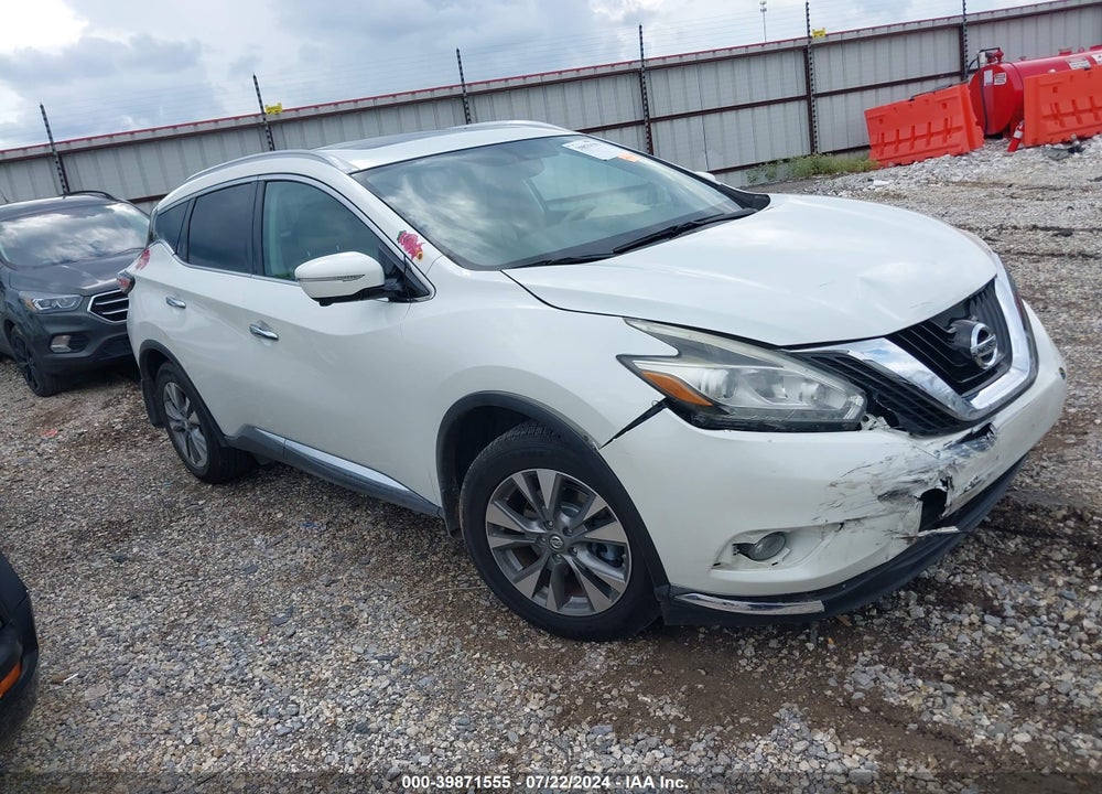 2015 NISSAN MURANO SL VIN: 5N1AZ2MH0FN256796