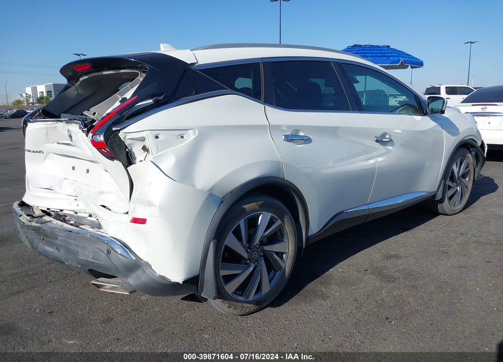 2019 NISSAN MURANO SL VIN: 5N1AZ2MS4KN113243