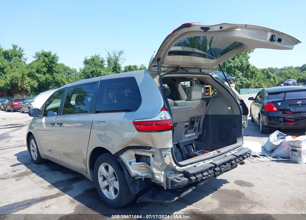 2017 TOYOTA SIENNA L 7 PASSENGER VIN: 5TDZZ3DC3HS860907