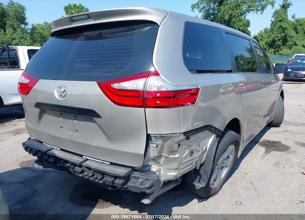 2017 TOYOTA SIENNA L 7 PASSENGER VIN: 5TDZZ3DC3HS860907