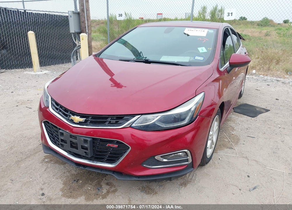 2018 CHEVROLET CRUZE LT AUTO VIN: 1G1BE5SM5J7157340