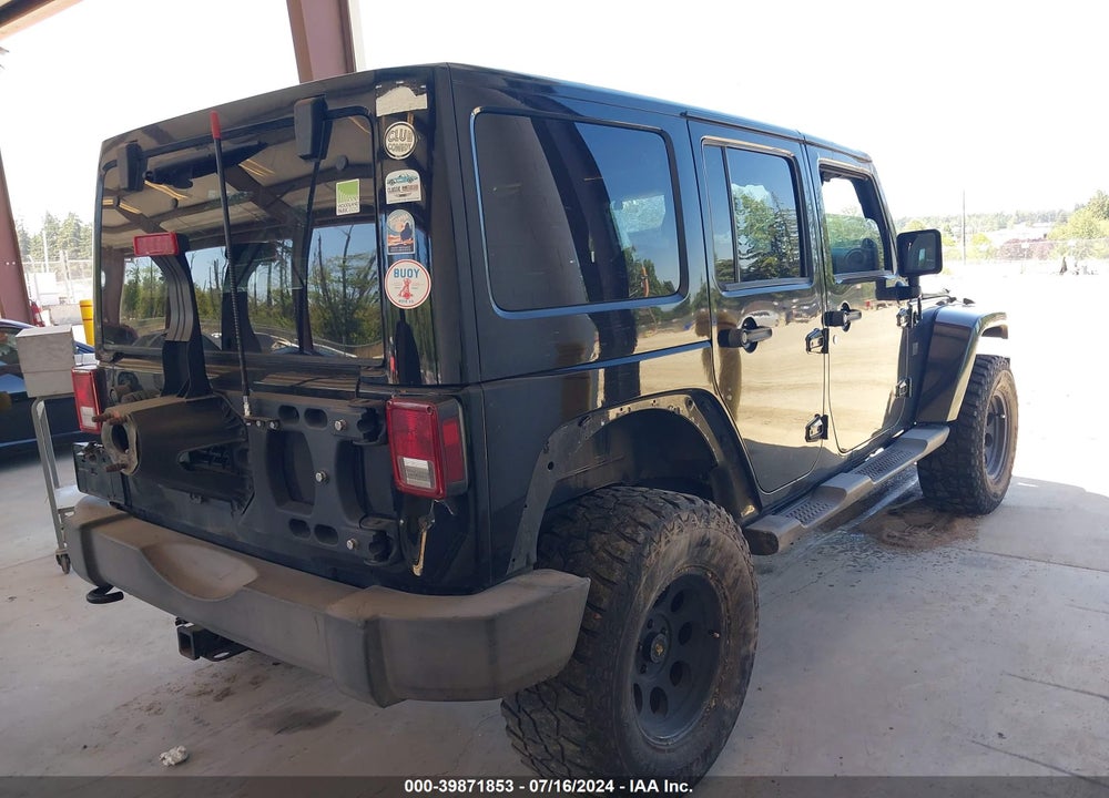 2012 JEEP WRANGLER UNLIMITED SAHARA VIN: 1C4BJWEG2CL253614