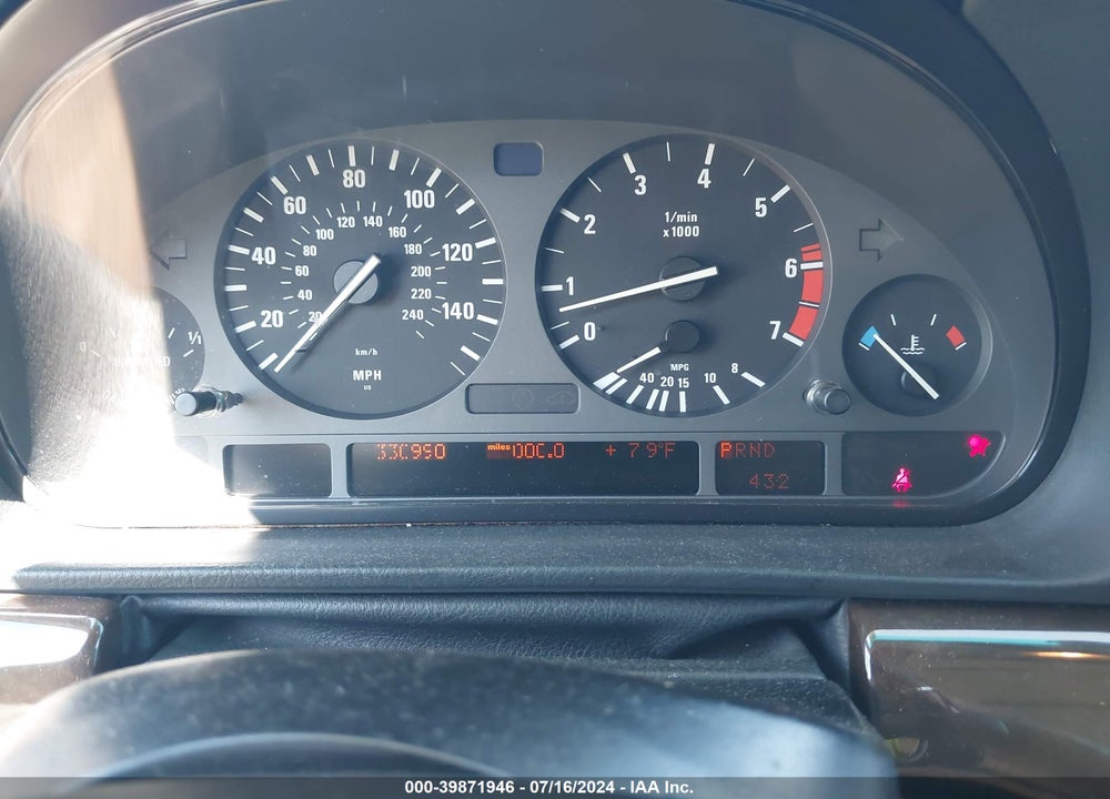 1998 BMW 740IL VIN: WBAGJ8322WDM12622