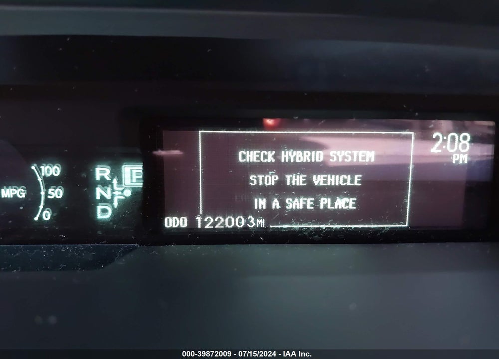 2012 TOYOTA PRIUS TWO VIN: JTDKN3DU9C1543841