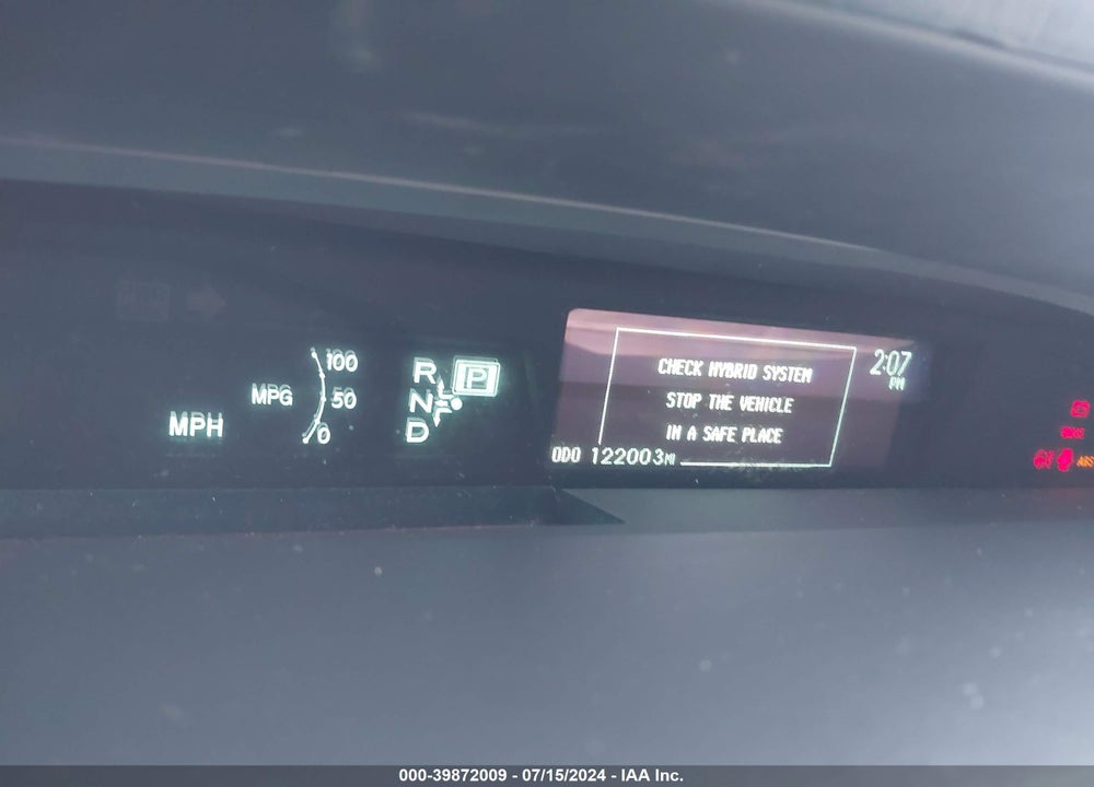 2012 TOYOTA PRIUS TWO VIN: JTDKN3DU9C1543841