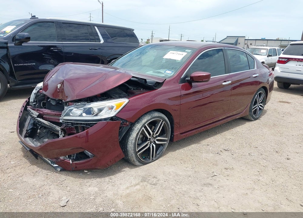 2017 HONDA ACCORD SPORT VIN: 1HGCR2F51HA280763