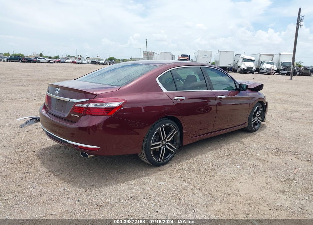 2017 HONDA ACCORD SPORT VIN: 1HGCR2F51HA280763