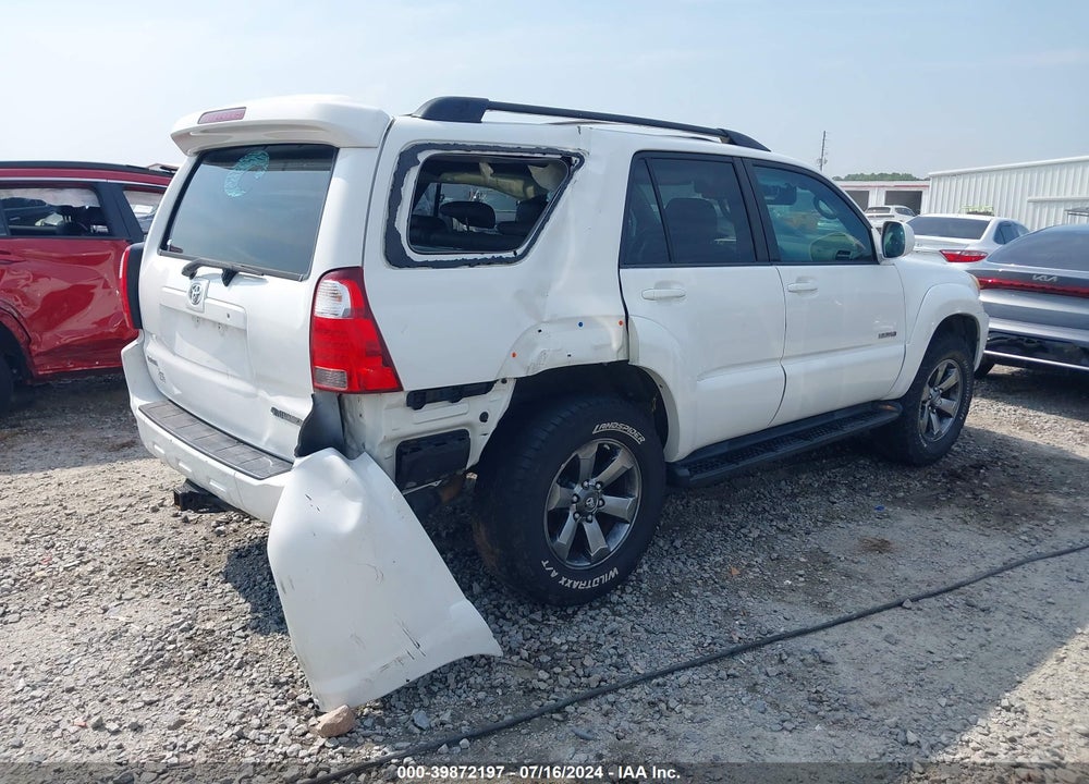 2008 TOYOTA 4RUNNER LIMITED V6 VIN: JTEZU17R78K010042