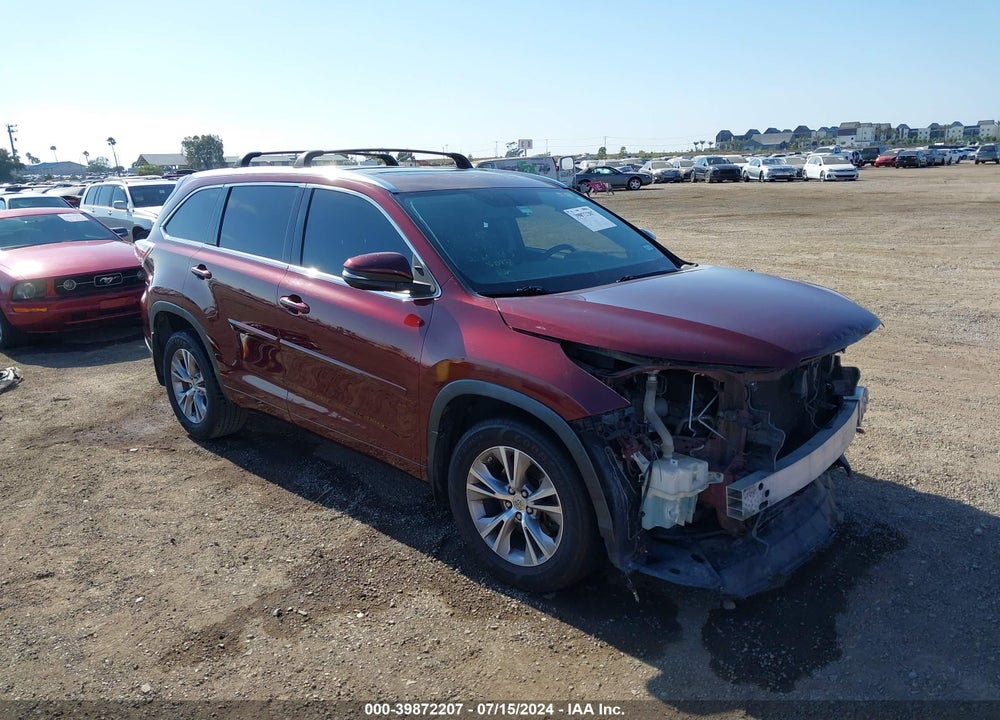 2014 TOYOTA HIGHLANDER XLE V6 VIN: 5TDKKRFH9ES011264