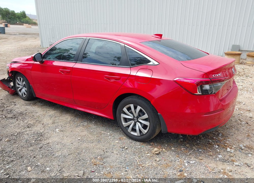 2022 HONDA CIVIC LX VIN: 2HGFE2F26NH553854