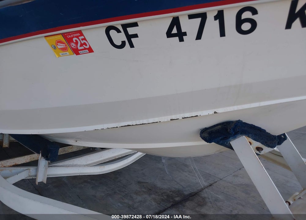 1987 MASTERCRAFT OTHER VIN: MBCSELS9F787