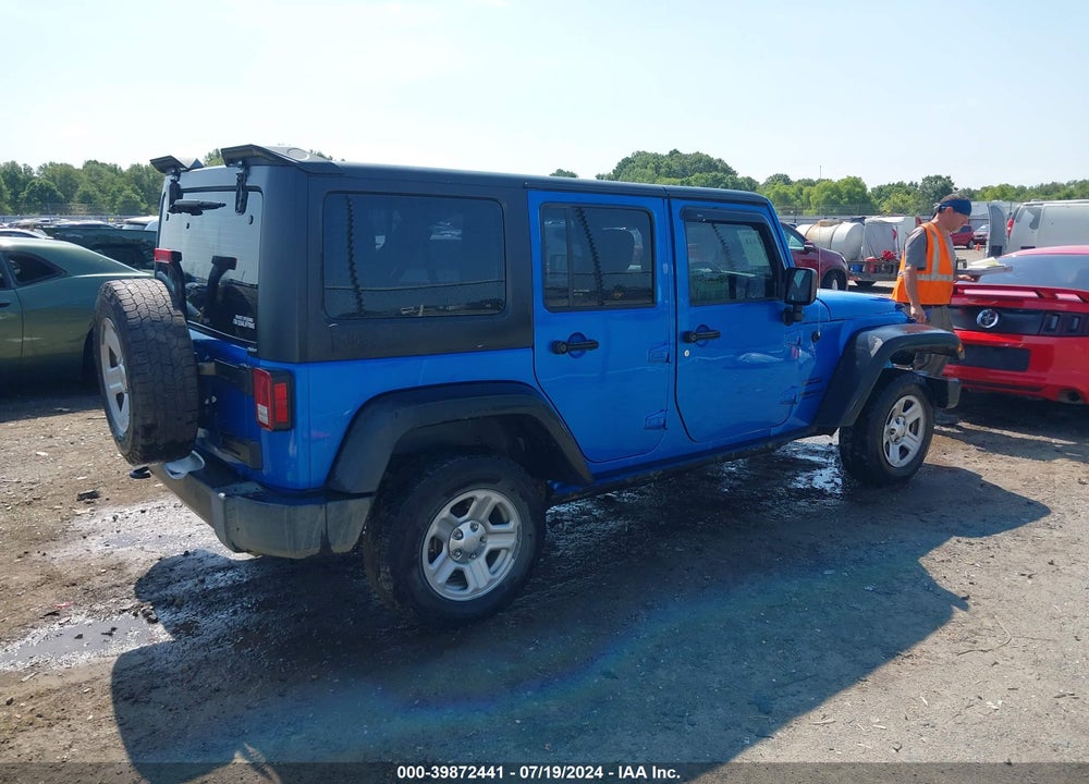 2016 JEEP WRANGLER UNLIMITED SPORT RHD VIN: 1C4BJWKG0GL135023