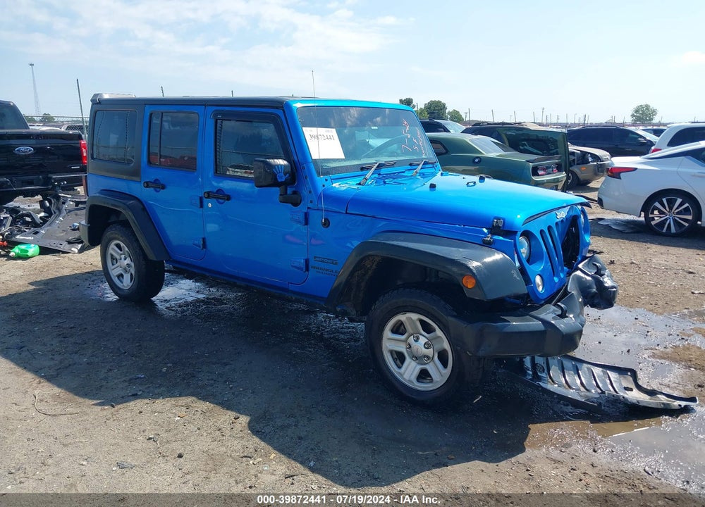 2016 JEEP WRANGLER UNLIMITED SPORT RHD VIN: 1C4BJWKG0GL135023