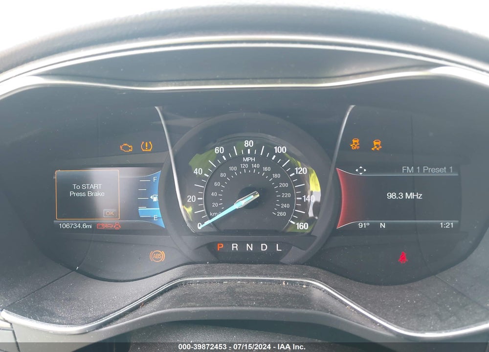 2017 FORD FUSION SE VIN: 3FA6P0H74HR404931