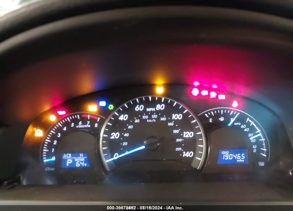 2012 TOYOTA CAMRY LE VIN: 4T4BF1FK7CR193199