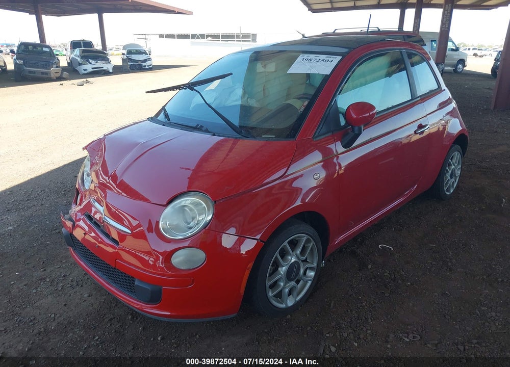 2012 FIAT 500 POP VIN: 3C3CFFAR7CT382874